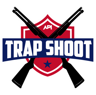 API Trap Shoot logo shadow white